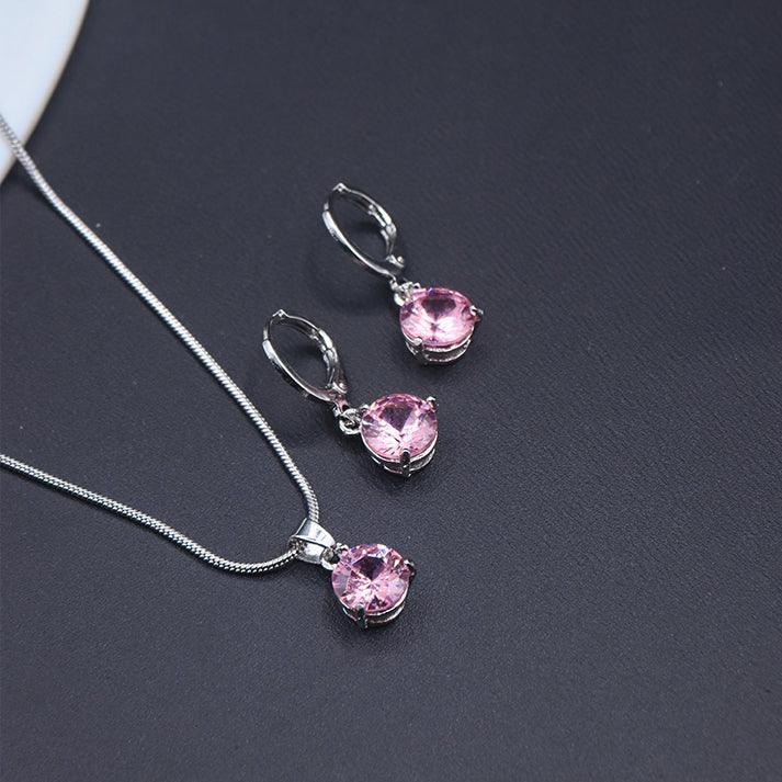 The Zircon Combo Set- Pink - SANIA STORE 